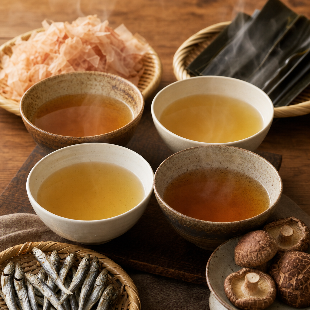 だしの種類別に分かる味わいと合う料理