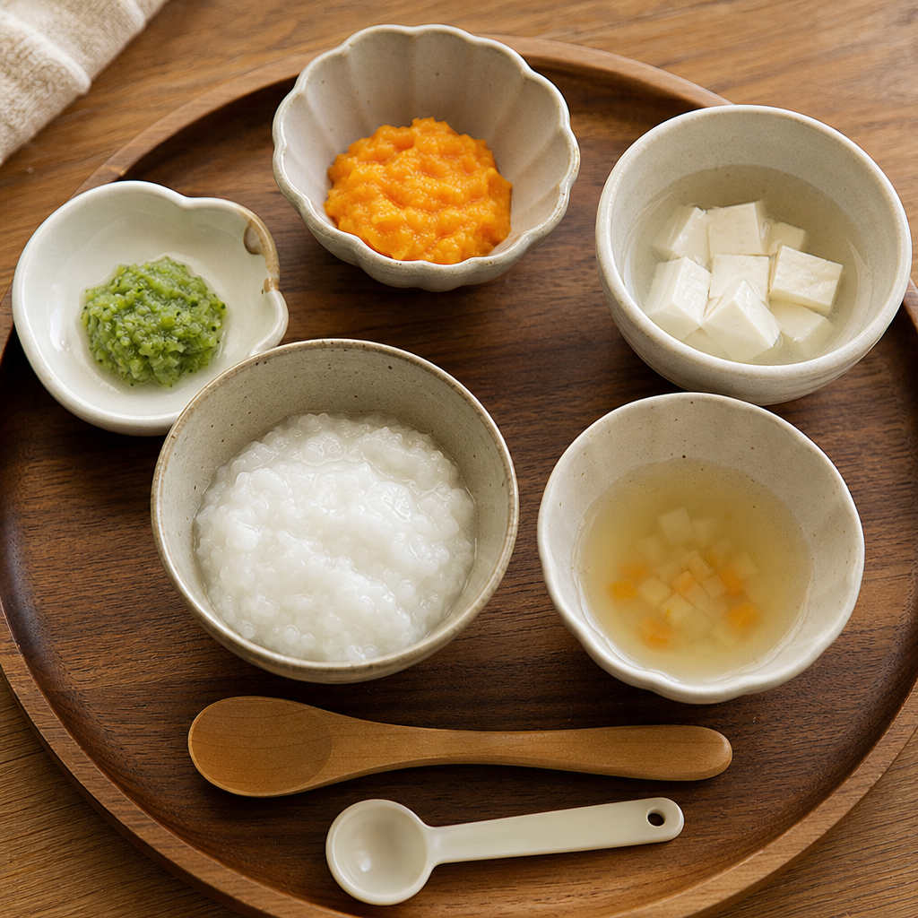 離乳食のだしを月齢別に使う量とメニュー例