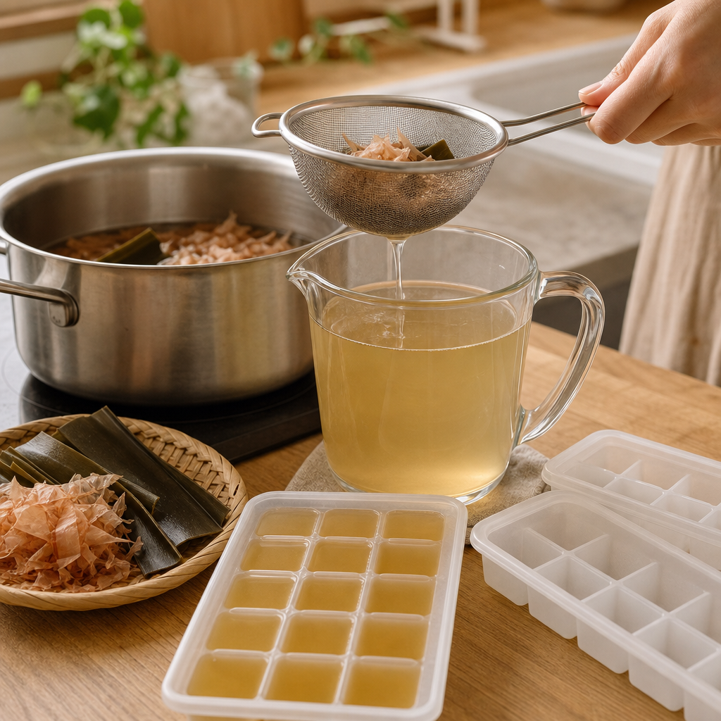 離乳食用だしの取り方と冷凍ストックしやすい分量
