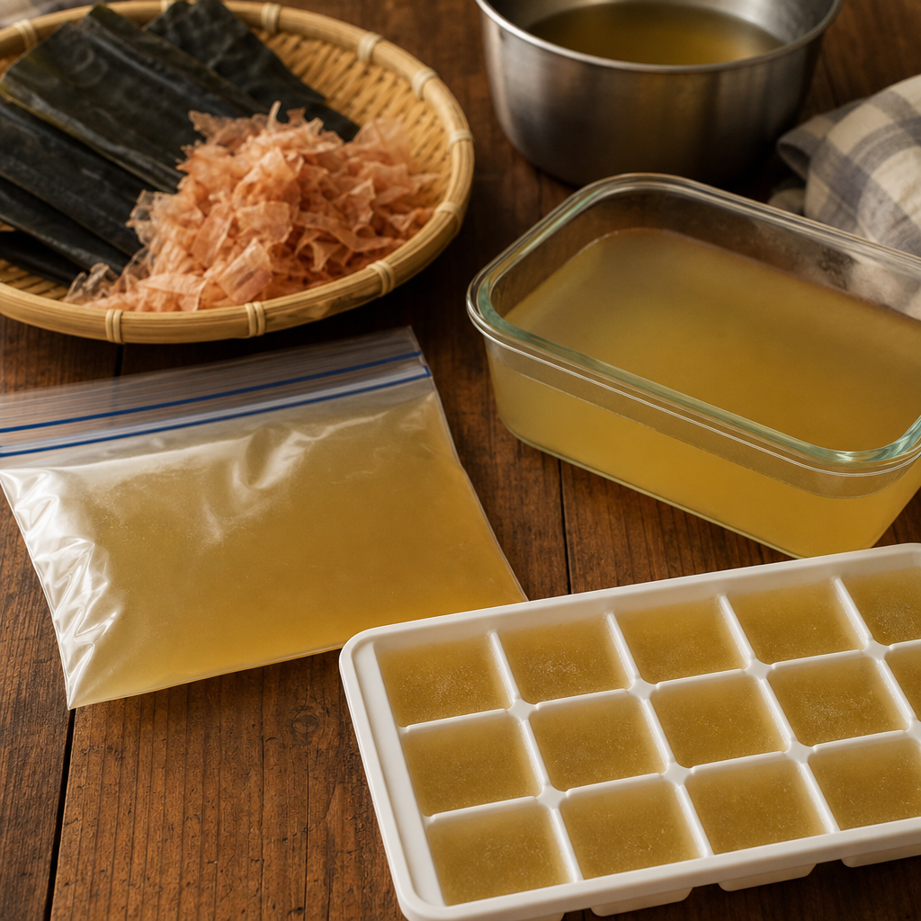 だしの冷凍保存方法｜製氷皿・保存袋・保存容器の使い分け