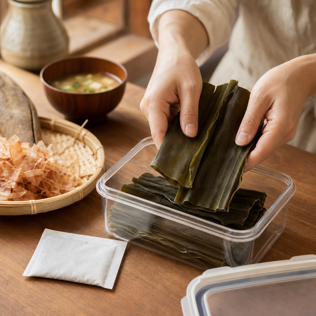 開封後の昆布の保存方法と期限|密閉容器でおいしさを守る