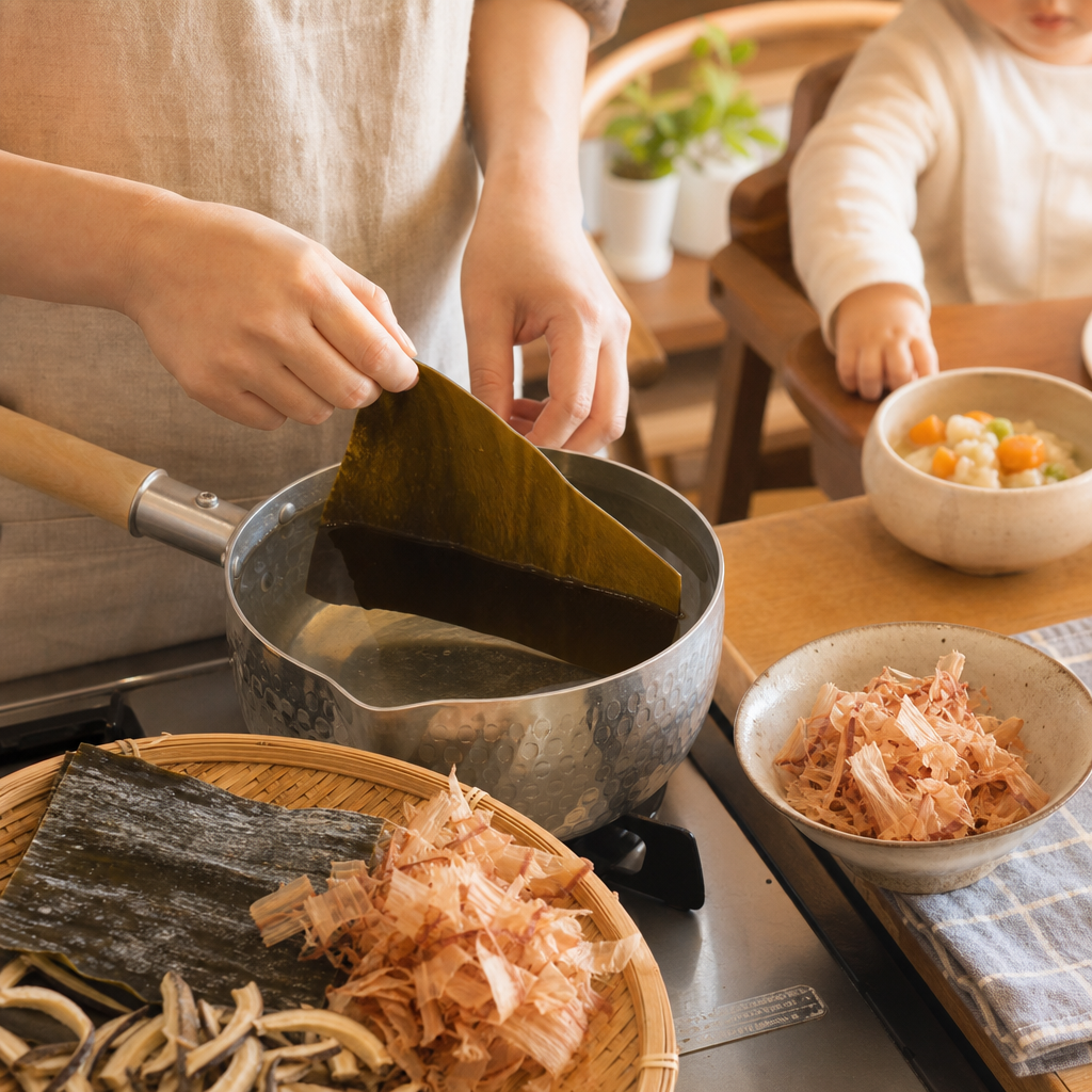 離乳食の昆布だしと鰹だしはいつから?合わせだしの始め方