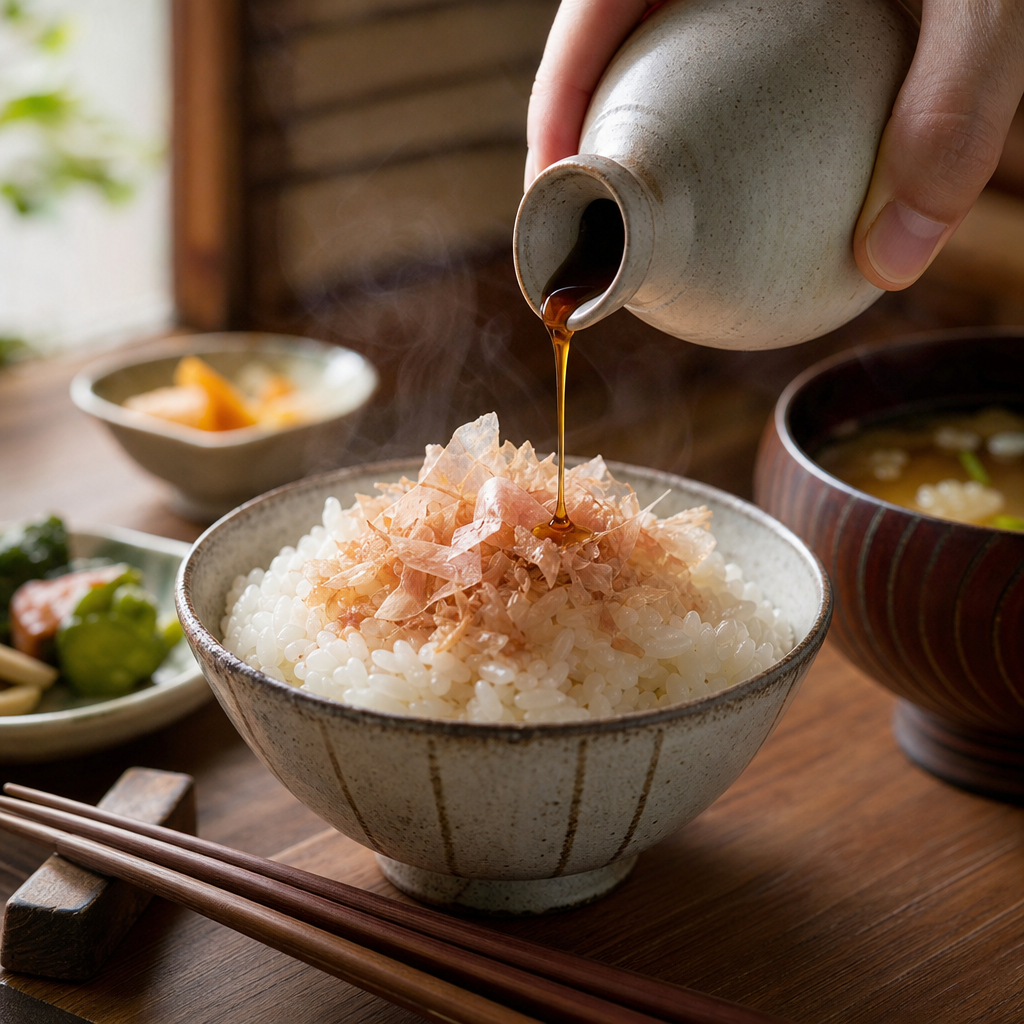 鰹節のだし以外の使い方①：ご飯ものに合わせる定番活用