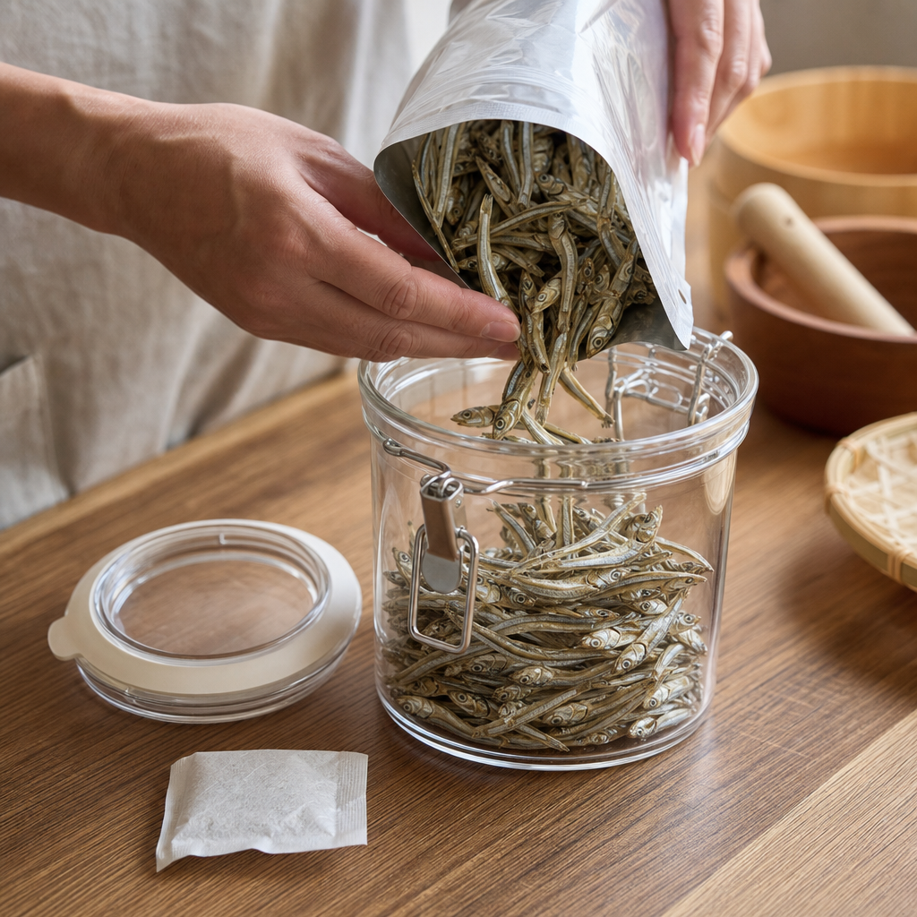 煮干しの保存方法は開封前と開封後で変える