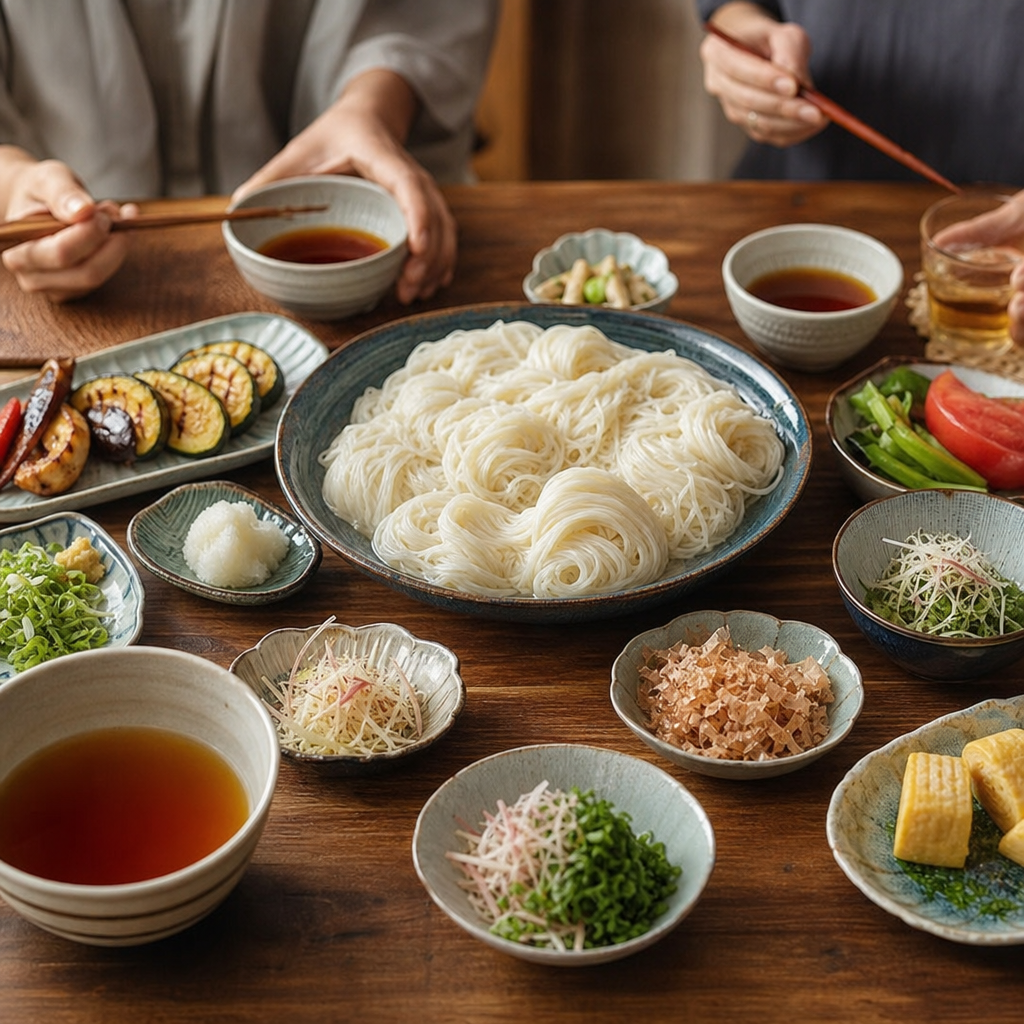 だしで薬味が引き立つ