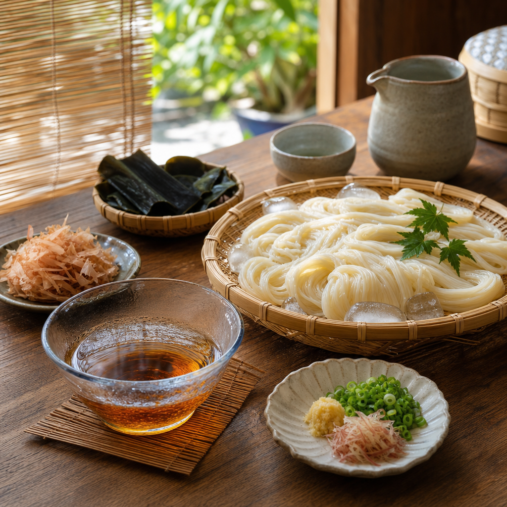 そうめんはだしで変わる