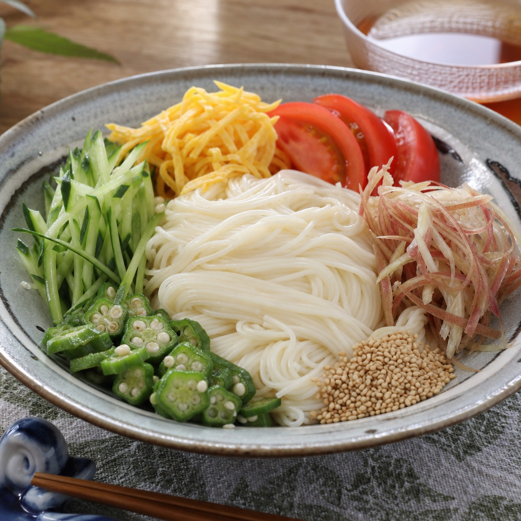 冷たいそうめんは具で満足