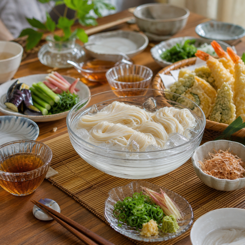 三輪そうめんはだしで引き立つ