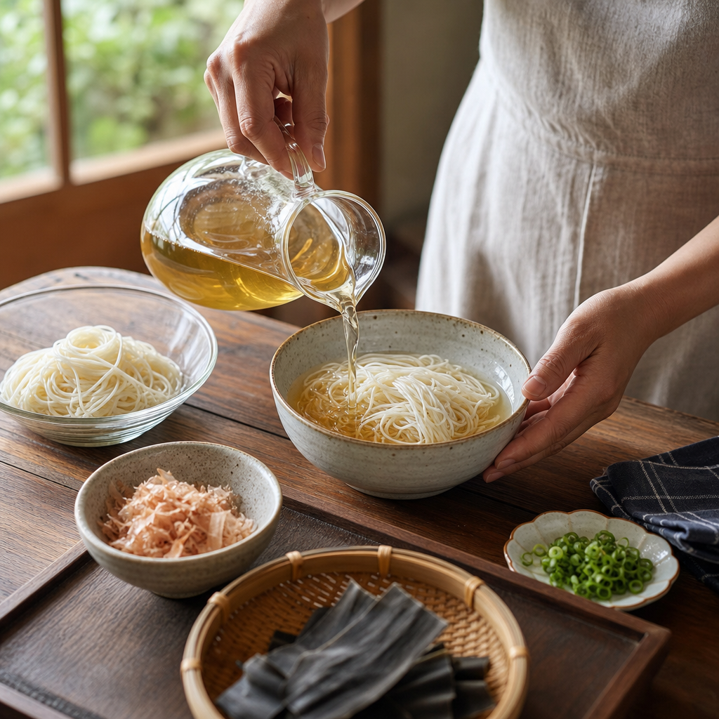 余ったそうめんはだしで変わる