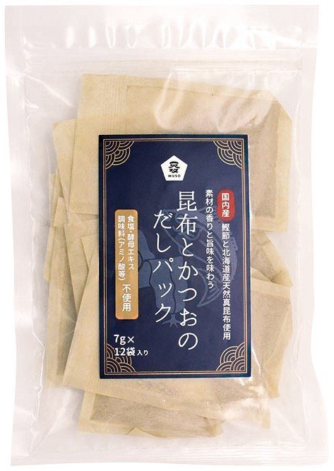 ムソー 昆布とかつおのだしパック