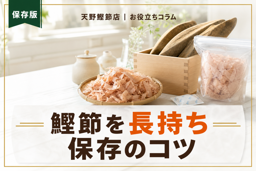 鰹節の保存方法と賞味期限をだしソムリエが教える｜削り節・本枯節をおいしく保つ完全ガイド