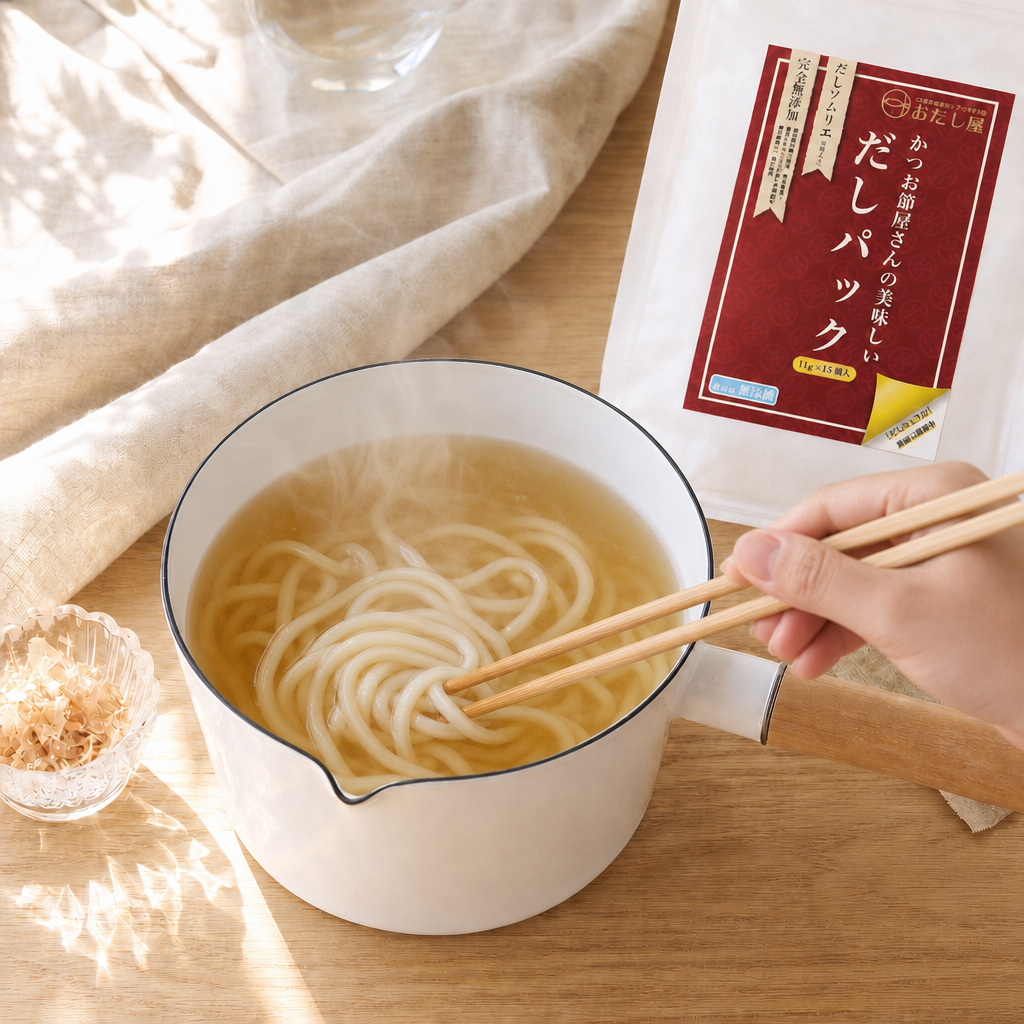 工程3 うどんを煮る