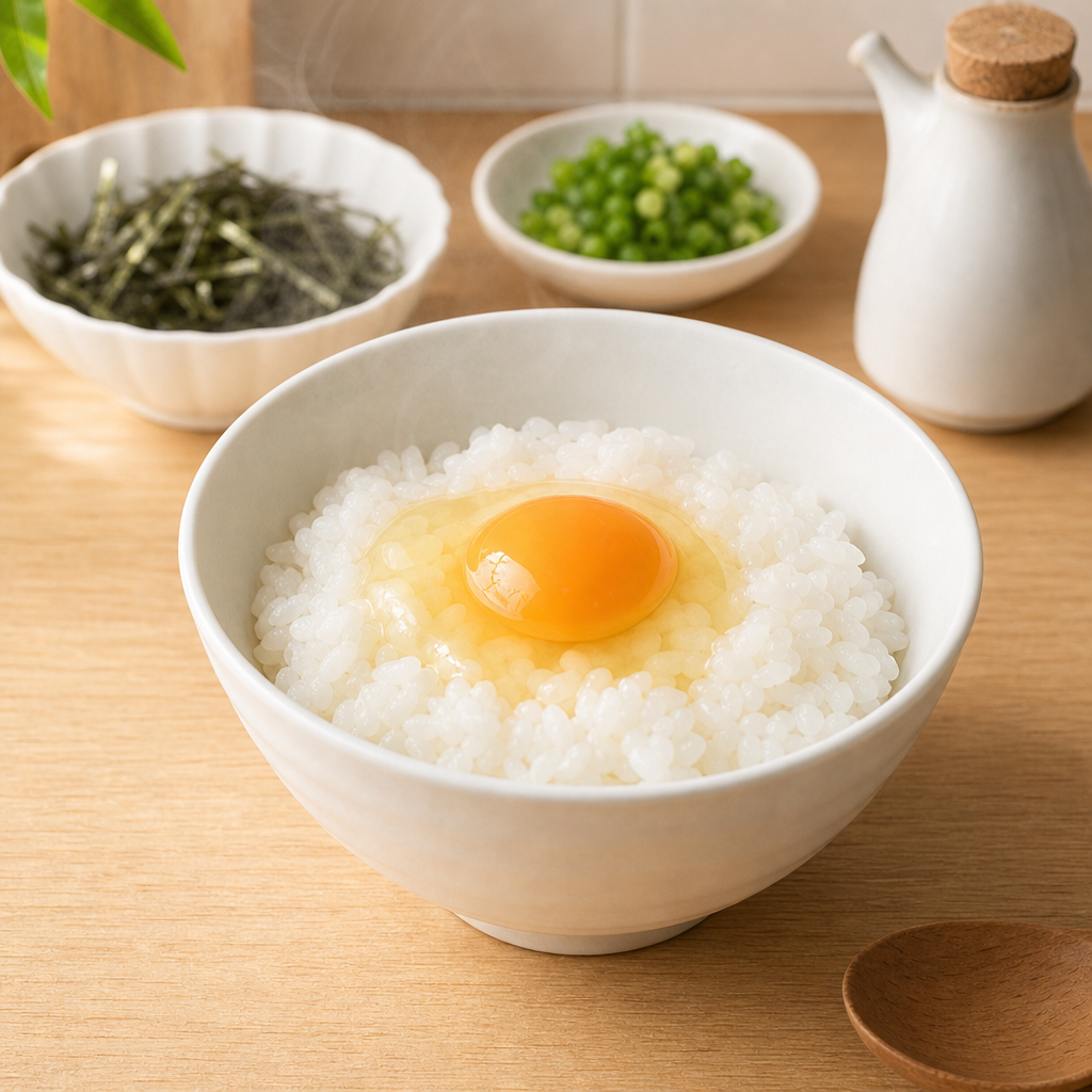 工程2 卵をのせる