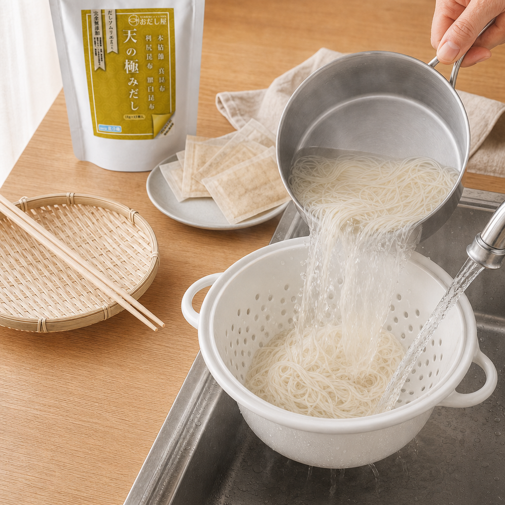 工程4 麺をゆでる