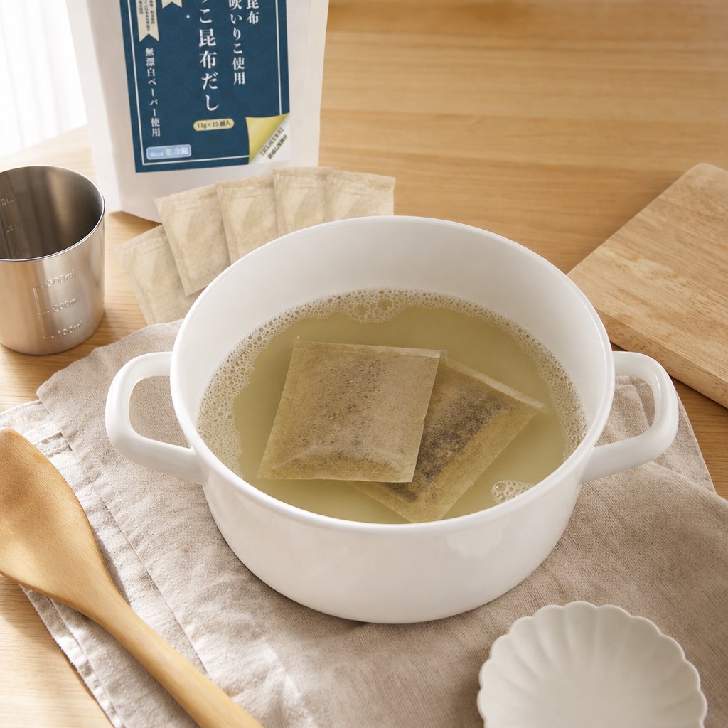 工程1 だしを沸かす