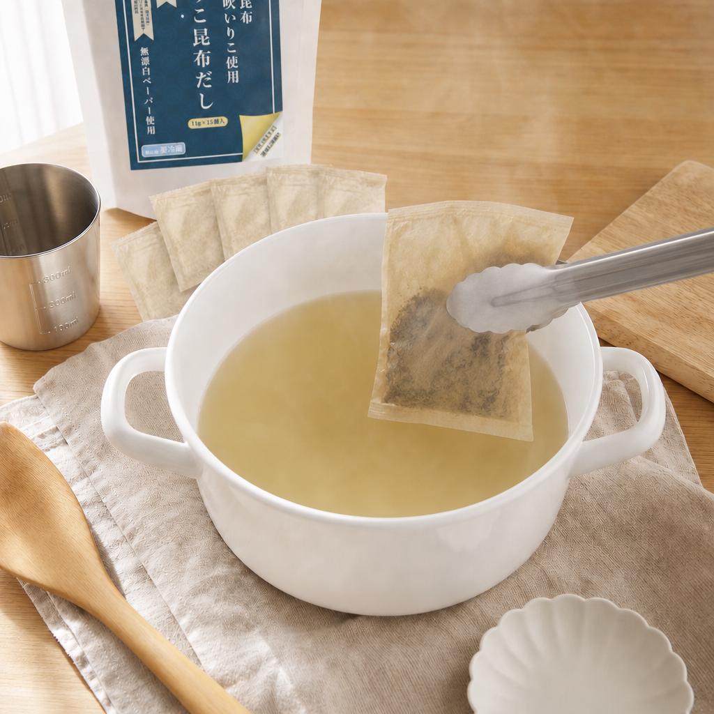 工程2 だしを煮出す