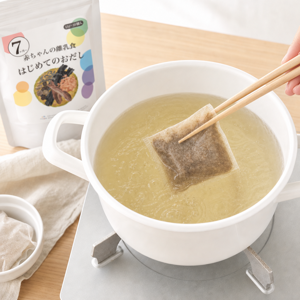 工程2 だしを煮出す