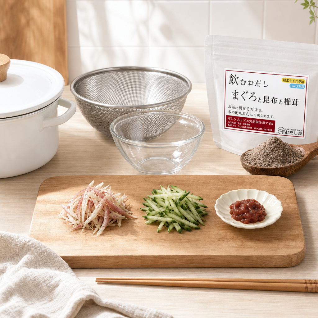 工程1 薬味を切る
