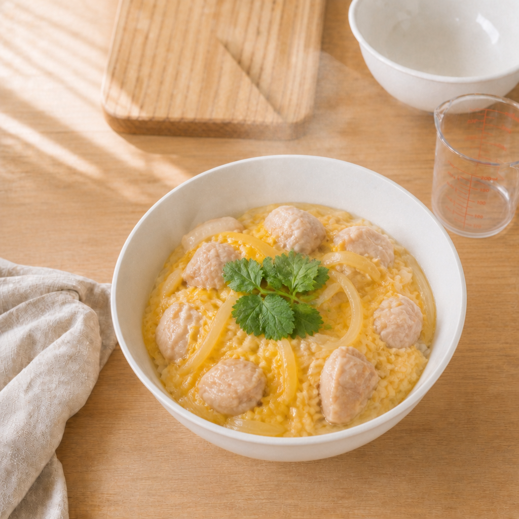 本枯だしの親子丼の完成写真
